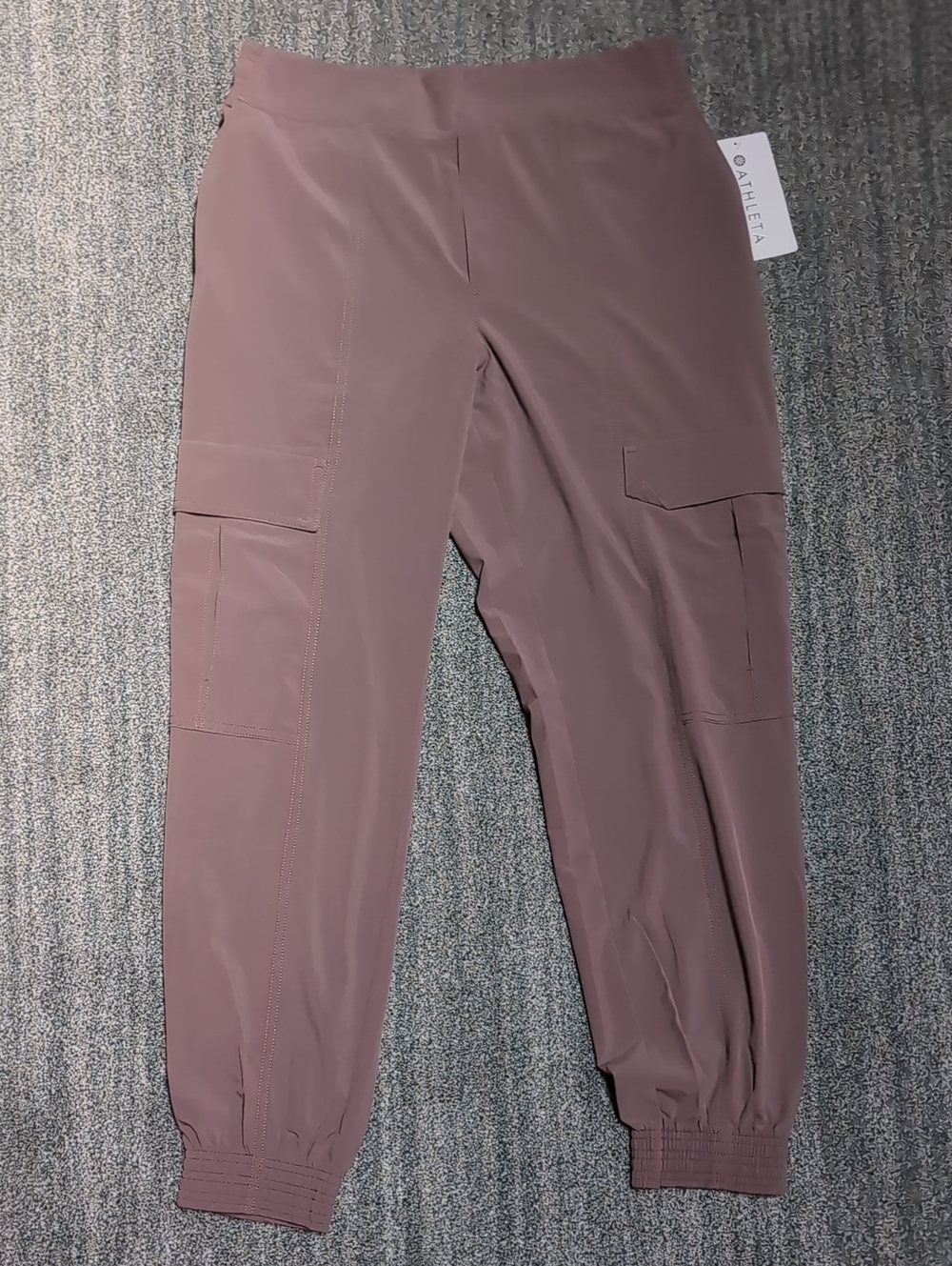 NWT Athleta Chelsea Utility Cargo Jogger Pants Size 8 Brown